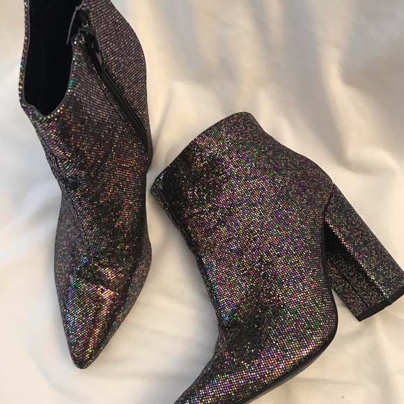 Charlotte Russe Shoes - Charolette Russe Shimmering Colorful Boots